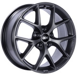 Kies-Motorsports BBS BBS SR 18x8 5x114.3 ET50 Satin Grey Wheel -82mm PFS/Clip Required
