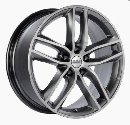 Kies-Motorsports BBS BBS SX 19x8.5 5x120 ET32 Gloss Platinum Diamond Cut Face Wheel -82mm PFS/Clip Required