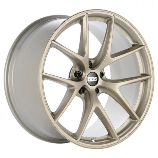 Kies-Motorsports BBS BBS Unlimited CI-R 20x11.5 ET77 (Face 2) Satin White-Gold Wheel