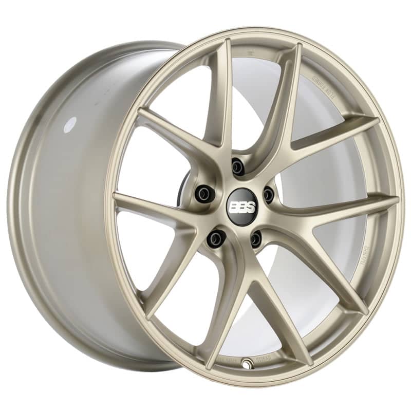Kies-Motorsports BBS BBS Unlimited CI-R 20x8.5 ET39 (Face 2) Satin White-Gold Wheel