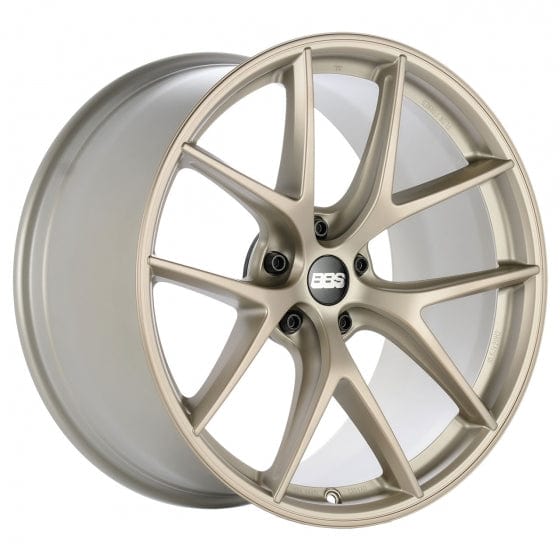 Kies-Motorsports BBS BBS Unlimited CI-R 20x9.5 ET78 (Face 0) Satin White-Gold Wheel