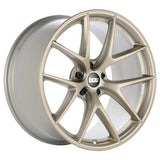 Kies-Motorsports BBS BBS Unlimited CI-R 20x9.5 ET78 (Face 0) Satin White-Gold Wheel