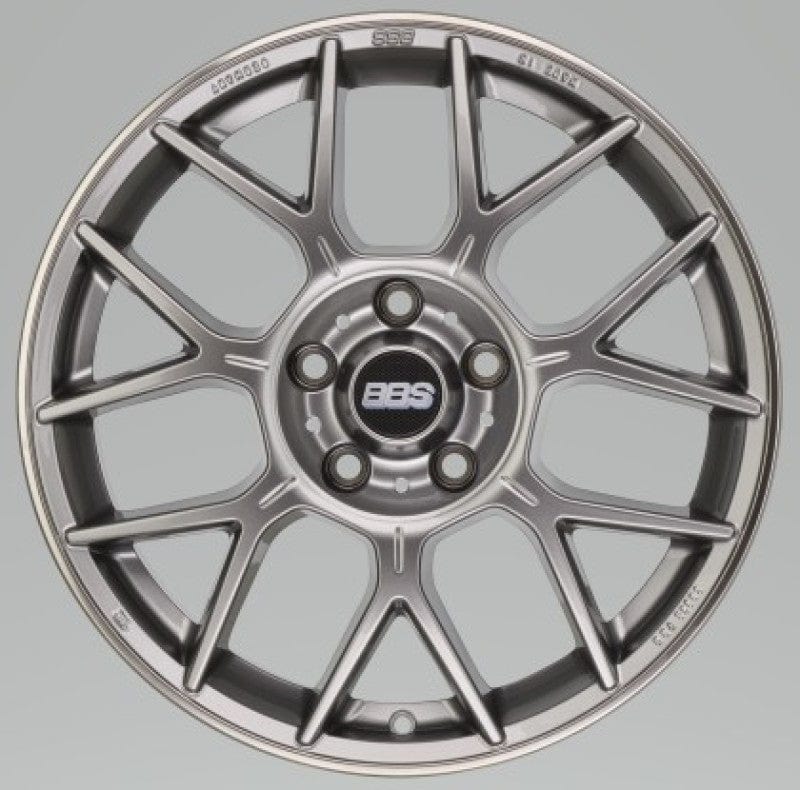 Kies-Motorsports BBS BBS XR 18x8 5x112 28mm Offset 82mm Bore PFS/Clip Req Gloss Platinum Wheel