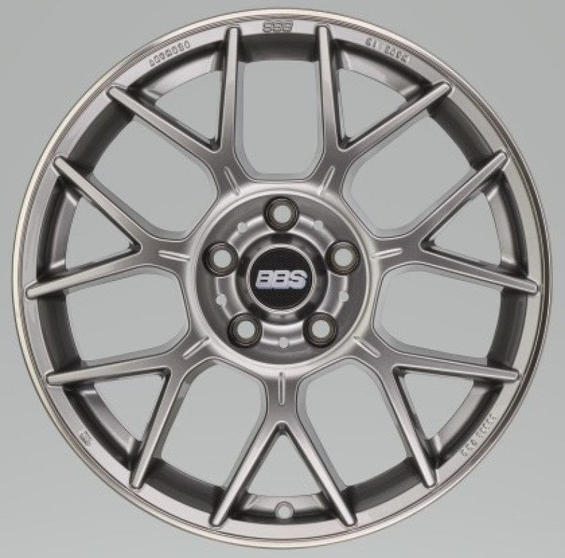 Kies-Motorsports BBS BBS XR 18x8 5x114.3 40mm Offset 82mm Bore PFS/Clip Req Gloss Platinum Wheel
