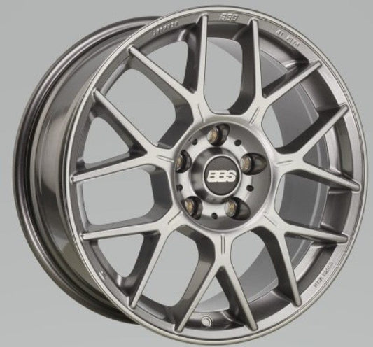 Kies-Motorsports BBS BBS XR 18x8 5x114.3 40mm Offset 82mm Bore PFS/Clip Req Gloss Platinum Wheel