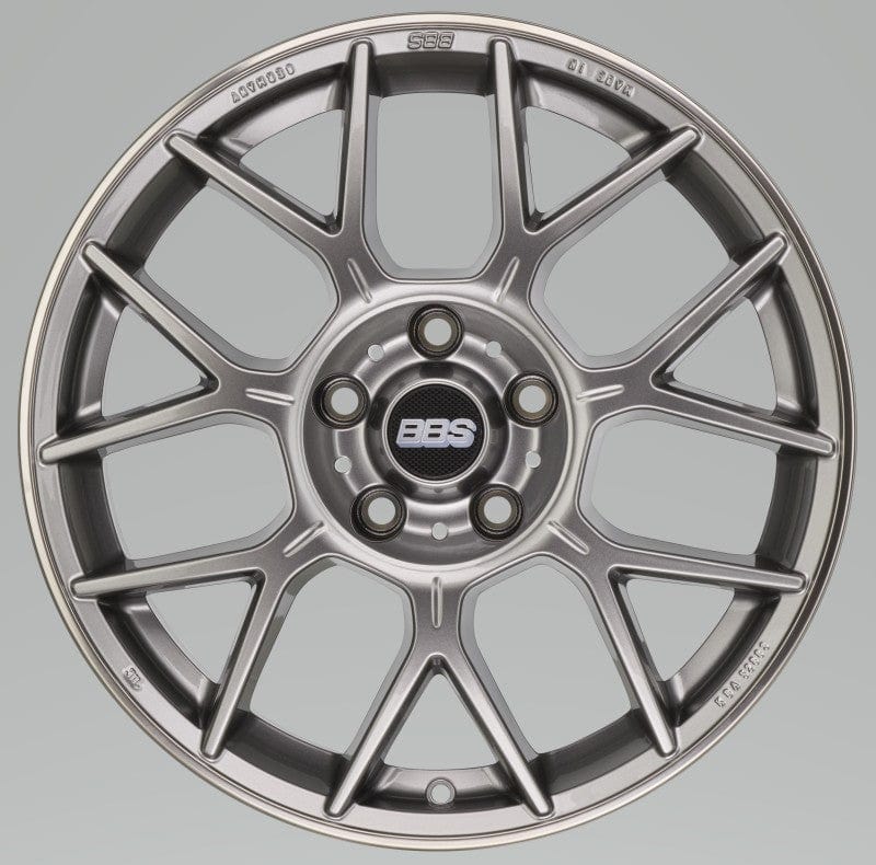 Kies-Motorsports BBS BBS XR 19x8.5 5x114.3 ET40 Platinum Gloss Wheel -82mm PFS/Clip Required