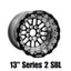 Kies-Motorsports Belak Wheels Belak 13x11 / 5in BS / 4x100 BP / High Pad Series 2 Wheel- Dbl Beadlock Billet (Small Brake Kit Req)