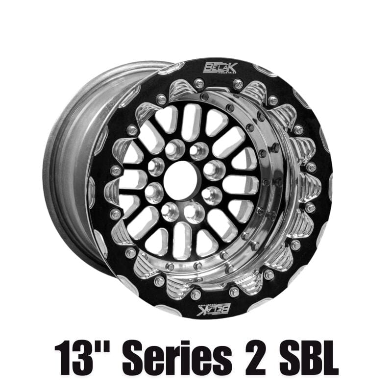 Kies-Motorsports Belak Wheels Belak 13x11 / 5in BS / 4x100 BP / High Pad Series 2 Wheel- Dbl Beadlock Billet (Small Brake Kit Req)