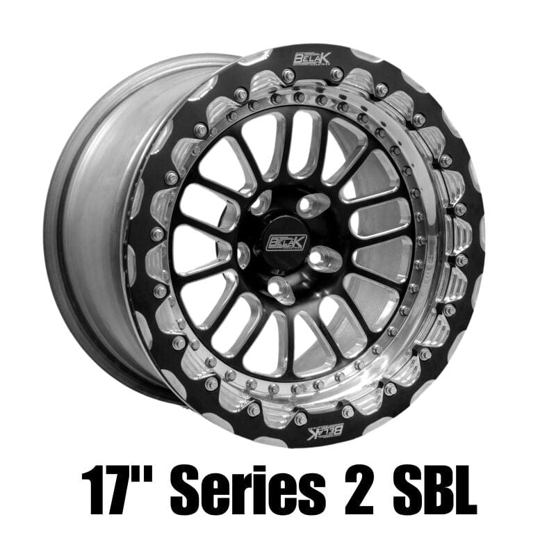 Kies-Motorsports Belak Wheels Belak 17x10 / 7in BS / 6x127 BP / High Pad / Series 2 Wheel - Single Beadlock w/ Gloss Black Lips