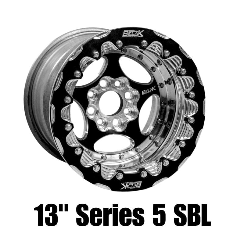 Kies-Motorsports Belak Wheels Belak Series 5 13x10 5in BS  4x100 BP High Pad 5in Back Space Single Beadlock Wheel