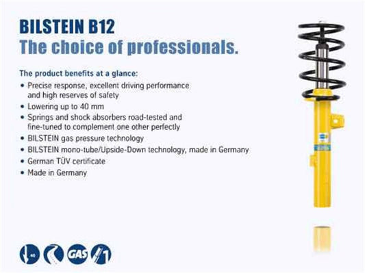 Kies-Motorsports Bilstein Bilstein 13-17 Porsche 911 Carrera 3.4L/3.8L Front and Rear B12 Pro-Kit Suspension Kit