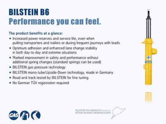 Kies-Motorsports Bilstein Bilstein B6 HD 2015 BMW M3/M4 w/o Elect Susp Rear Twintube Strut Assembly