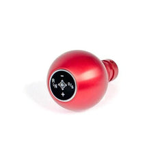 Kies-Motorsports Black Forest Industries BFI GS1 Full Billet Aluminum Shift Knob/Nappa Leather Boot Combo (F80/82/87 DCT Fitment) Red Anodized / Black
