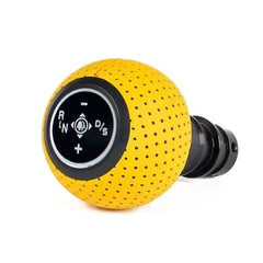 Kies-Motorsports Black Forest Industries BFI GS2 Air Leather Shift Knob/Alcantara Boot Combo (F80/82/87 DCT Fitment) Giallo Taurus Yellow Air Leather/Black Anodized / Black