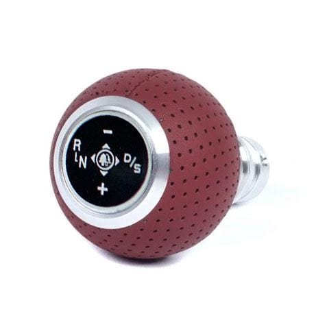 Kies-Motorsports Black Forest Industries BFI GS2 Air Leather Shift Knob/Alcantara Boot Combo (F80/82/87 DCT Fitment) Magma Red Air Leather/Bright Aluminum / Black