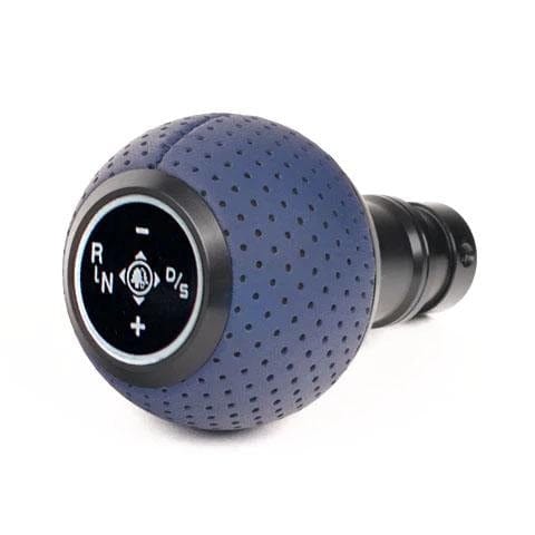 Kies-Motorsports Black Forest Industries BFI GS2 Air Leather Shift Knob/Alcantara Boot Combo (F80/82/87 DCT Fitment) Maritime Blue Air Leather/Black Anodized / Black