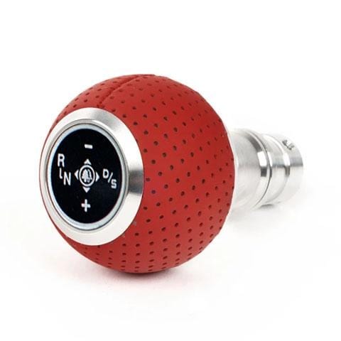 Kies-Motorsports Black Forest Industries BFI GS2 Air Leather Shift Knob/Alcantara Boot Combo (F80/82/87 DCT Fitment) Rosso Centaurus Air Leather/Bright Aluminum / Black
