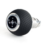 Kies-Motorsports Black Forest Industries BFI GS2 Air Leather Shift Knob/ (F80/82/87/E90 DCT Fitment) Nappa Leather / Black Dot / Black Air Leather/Bright Aluminum