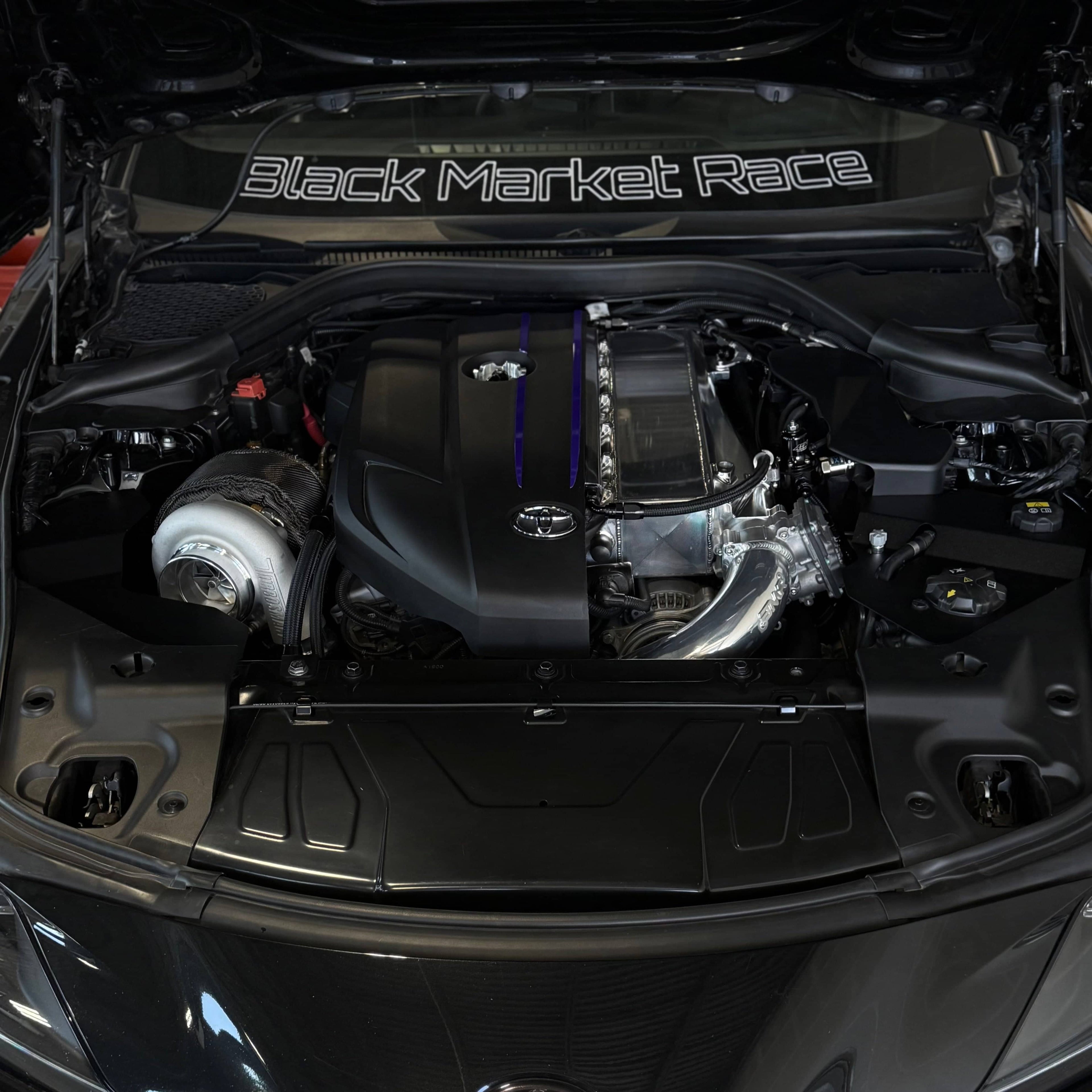 Kies-Motorsports Black Market Race A90 / A91 Supra Coolant Reservoir Cover