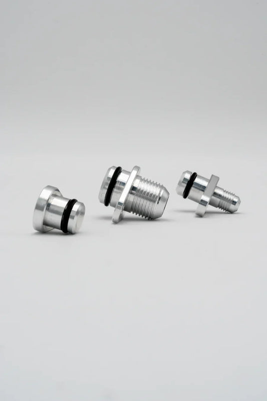 Kies-Motorsports Black Market Race B58 Turbo Oil Feed, Drain, and Coolant Bungs