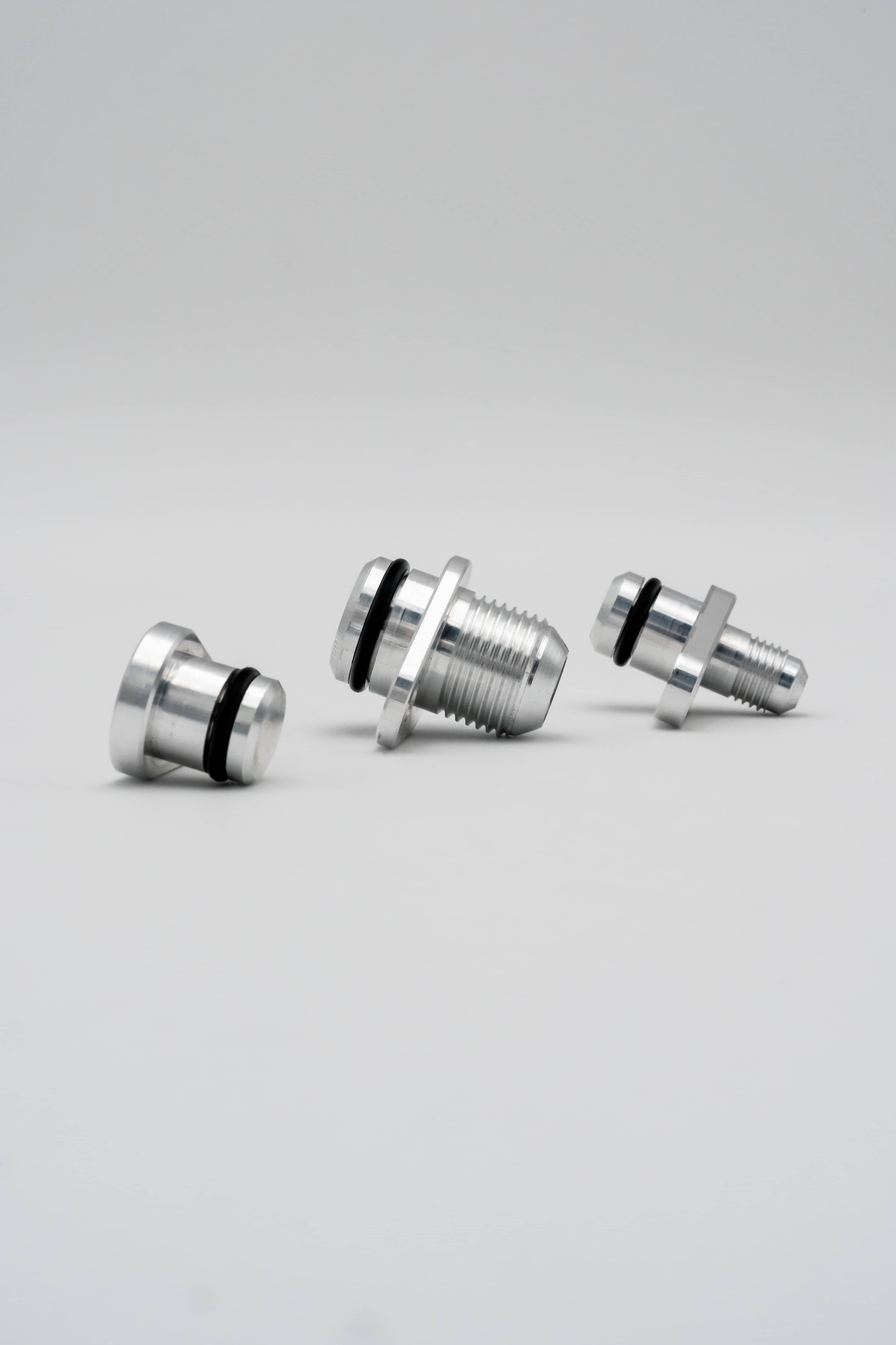 Kies-Motorsports Black Market Race B58 Turbo Oil Feed, Drain, and coolant bungs