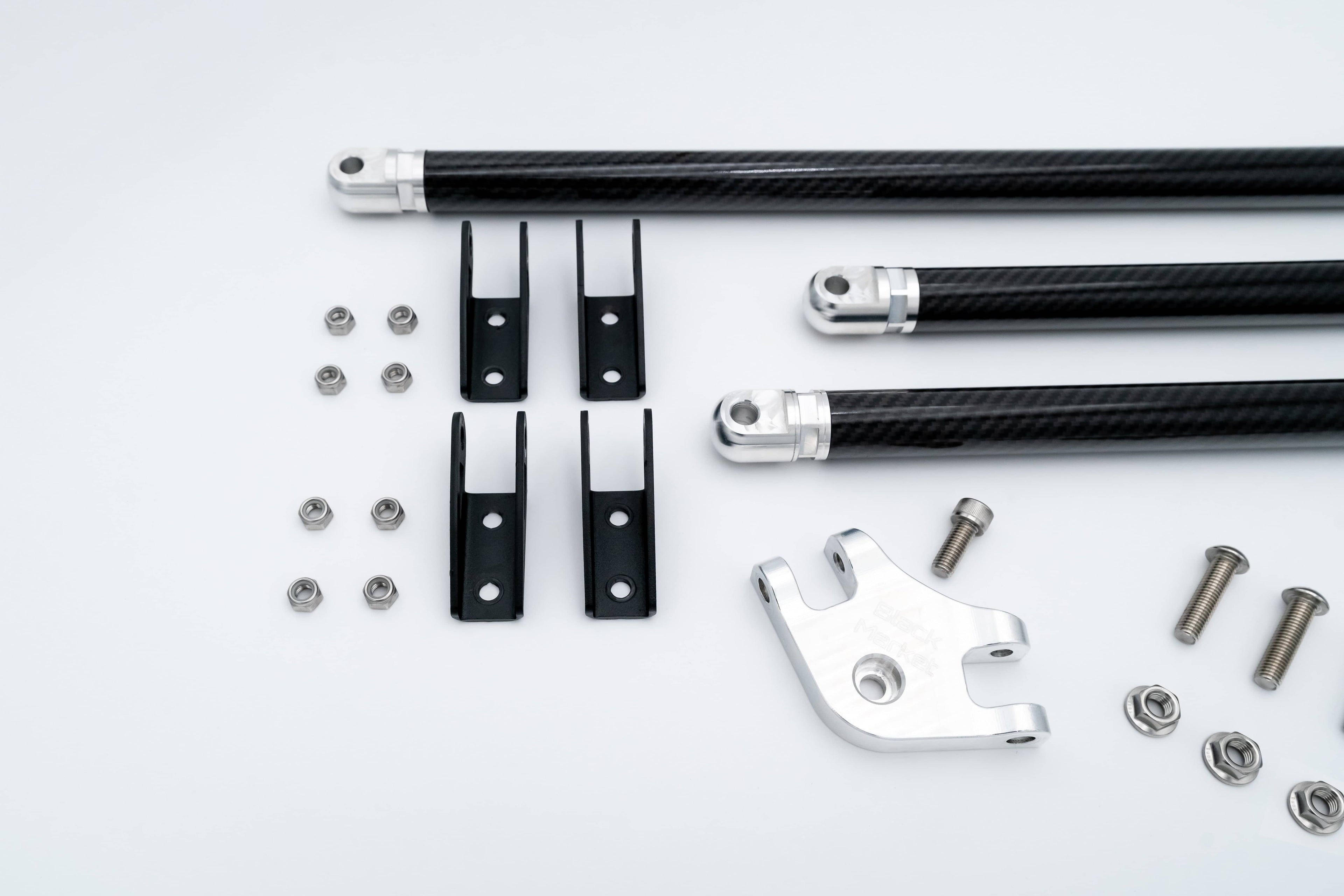 Kies-Motorsports Black Market Race Black Market Race G8X S58 Carbon Fiber Strut Brace G80, M3, G82, M4, G87 M2