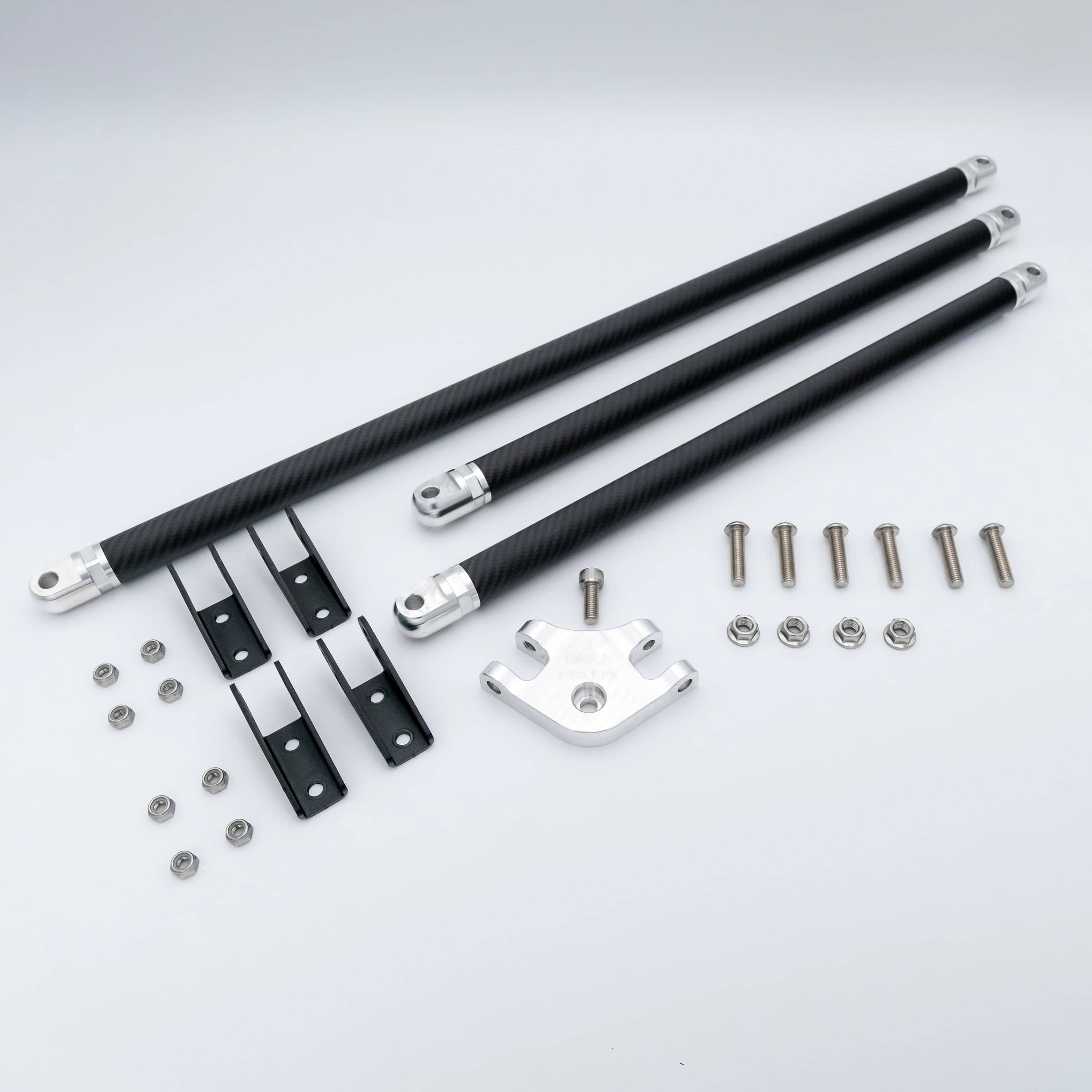 Kies-Motorsports Black Market Race Black Market Race G8X S58 Carbon Fiber Strut Brace G80, M3, G82, M4, G87 M2