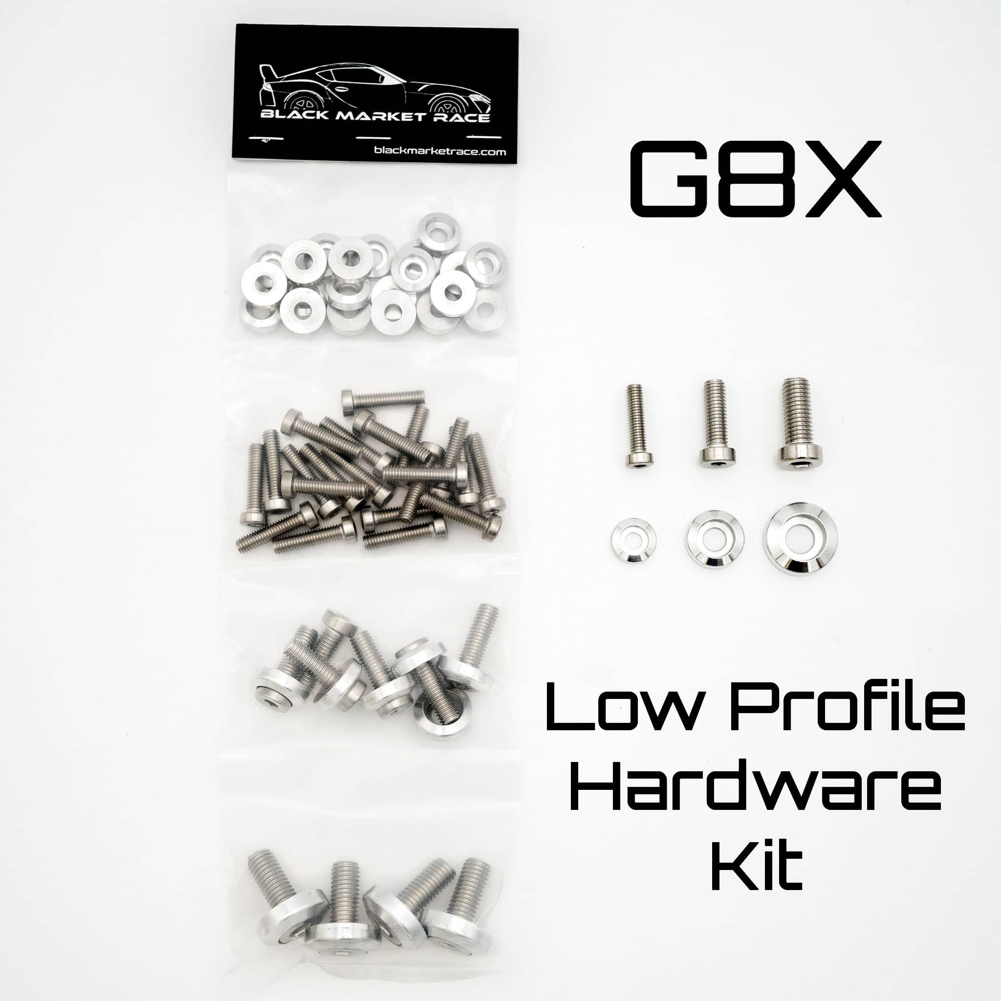 Kies-Motorsports Black Market Race BMR G8X Low Profile Engine Bay Hardware Kit Main image