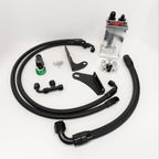 Kies-Motorsports Black Market Race BMR Gen 2 B58 Catch Can Kit CCV AND PCV ONLY / Raw Billet / Supra Stock or Hybrid Turbo