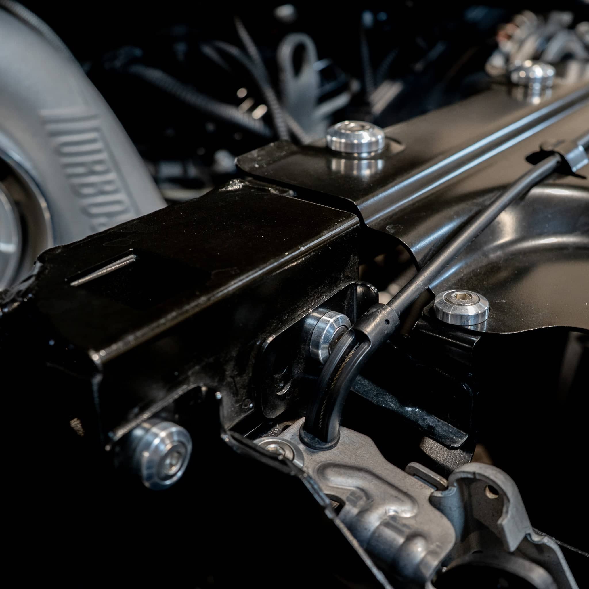 Kies-Motorsports Black Market Race BMR M Lite (G Series) Low Profile Engine Bay Hardware Kit
