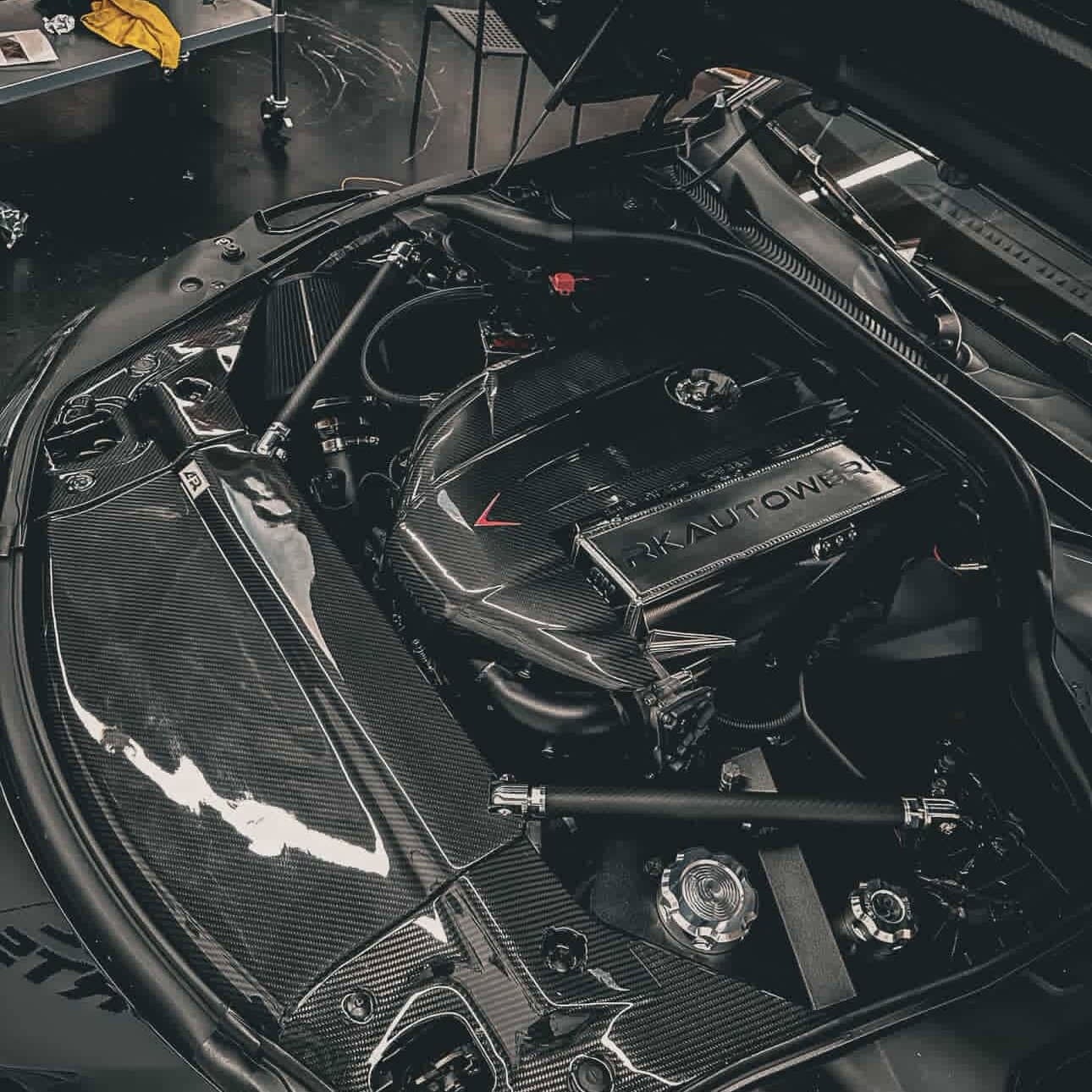 Kies-Motorsports Black Market Race Supra Carbon Strut Braces