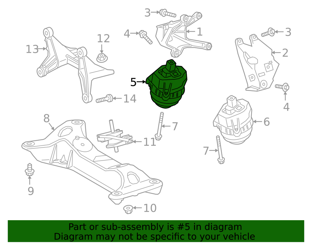 Kies-Motorsports BMW G20 2.0L Engine - Left and Right Engine Mounts 22-11-7-581-617/22-11-7-581-618