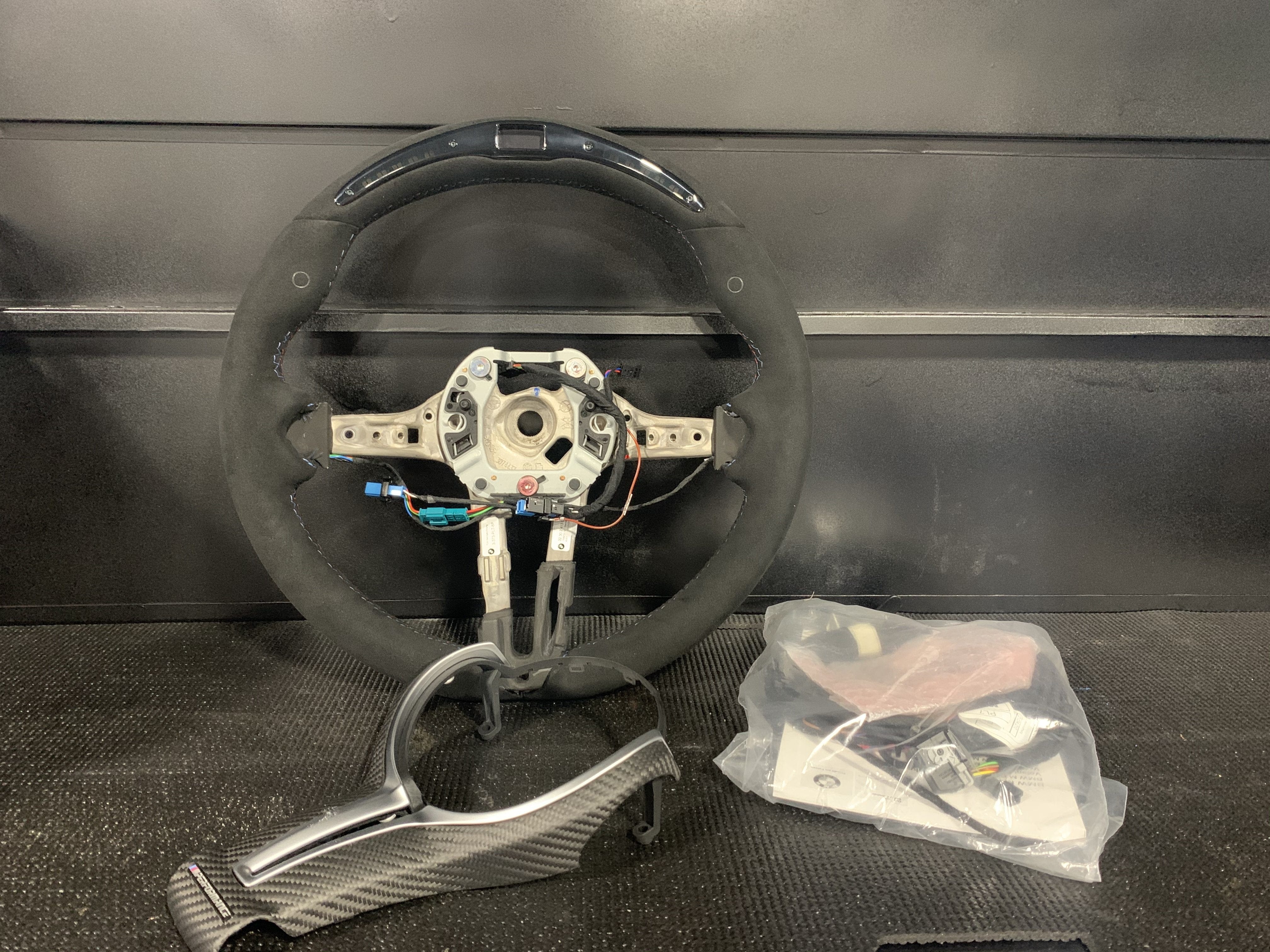 Kies-Motorsports BMW Genuine BMW Alcantara M Performance RACE DISPLAY Wheel for the F87 M2 and M2C (Includes Matte Carbon Fiber Trim) Main image