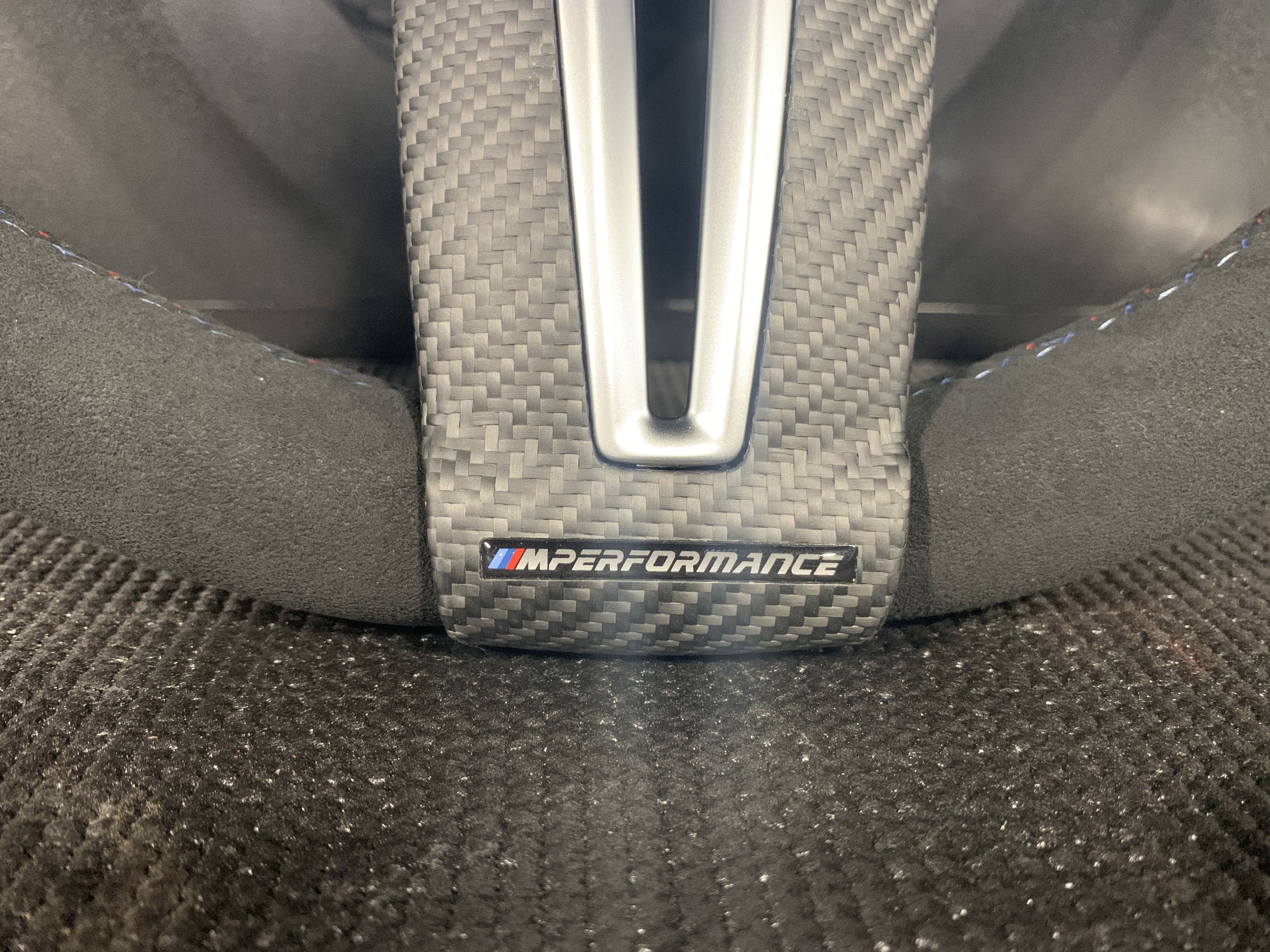 Kies-Motorsports BMW Genuine BMW Alcantara M Performance RACE DISPLAY Wheel for the F87 M2 and M2C (Includes Matte Carbon Fiber Trim)