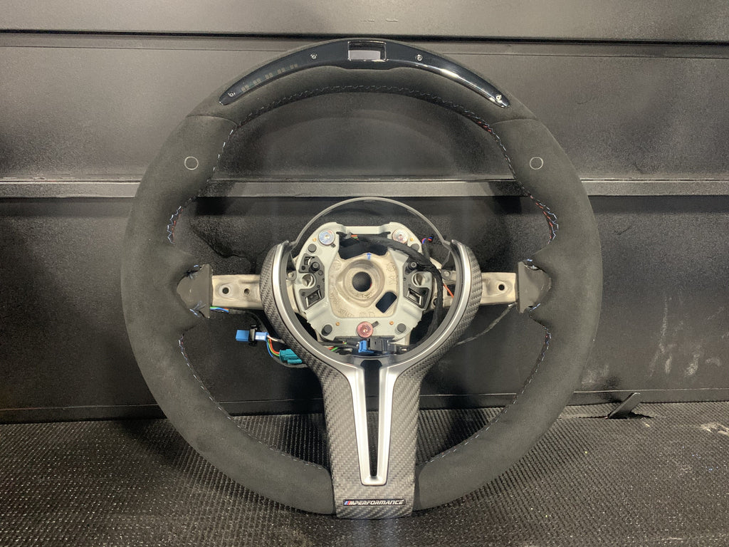 Kies-Motorsports BMW Genuine BMW Alcantara M Performance RACE DISPLAY Wheel for the F87 M2 and M2C (Includes Matte Carbon Fiber Trim)