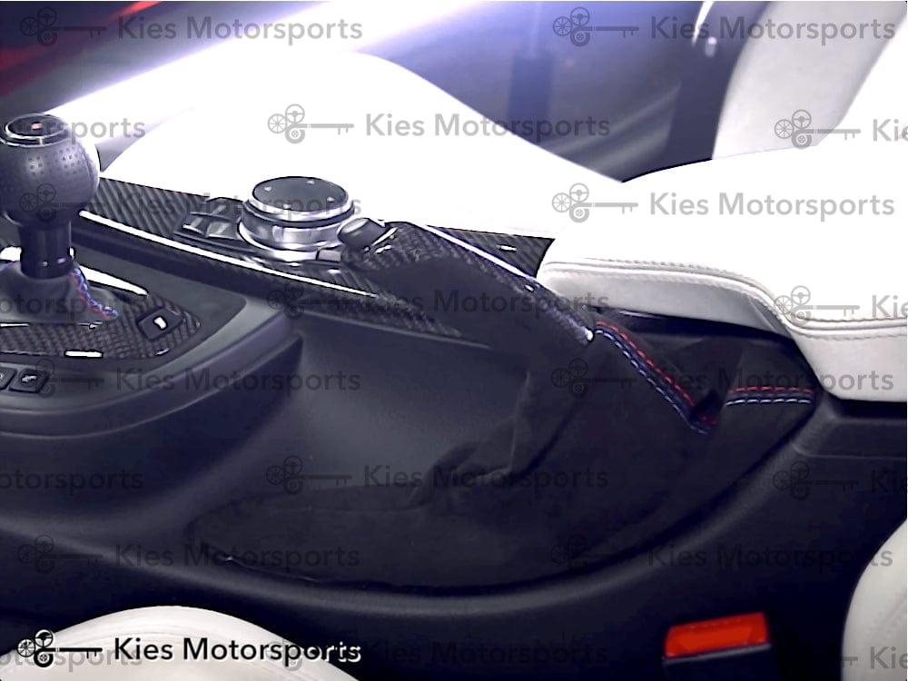 Kies-Motorsports BMW Genuine BMW M Performance Carbon Fiber and Alcantara Parking Brake Handle with M Stitching