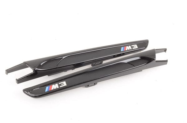 Kies-Motorsports BMW Genuine BMW M Performance Gloss Black Fender Side Grill Trim Set - F80 M3