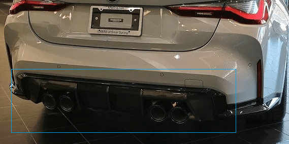 Kies-Motorsports BMW Genuine BMW M3 (G80) / M4 (G82) Carbon Fiber Diffuser Main image