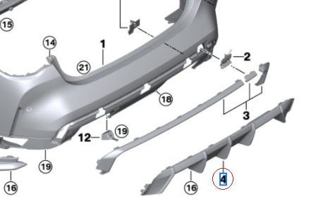 Kies-Motorsports BMW Genuine BMW M3 (G80) / M4 (G82) Carbon Fiber Diffuser