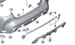 Genuine BMW M3 (G80) / M4 (G82) Carbon Fiber Diffuser