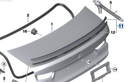 Kies-Motorsports BMW Genuine BMW M3 (G80) Rear Spoiler, Carbon Fiber Main image