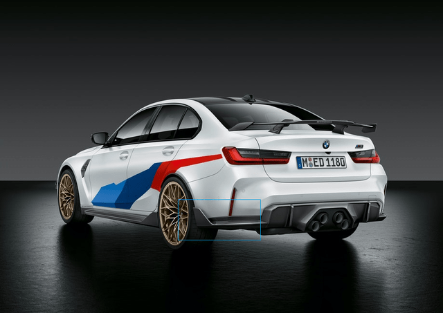 Genuine BMW M3 (G80) Sedan M Performance Carbon Fiber Rear Winglet Secondary image
