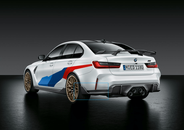 Kies-Motorsports BMW Genuine BMW M3 (G80) Sedan M Performance Carbon Fiber Rear Winglet