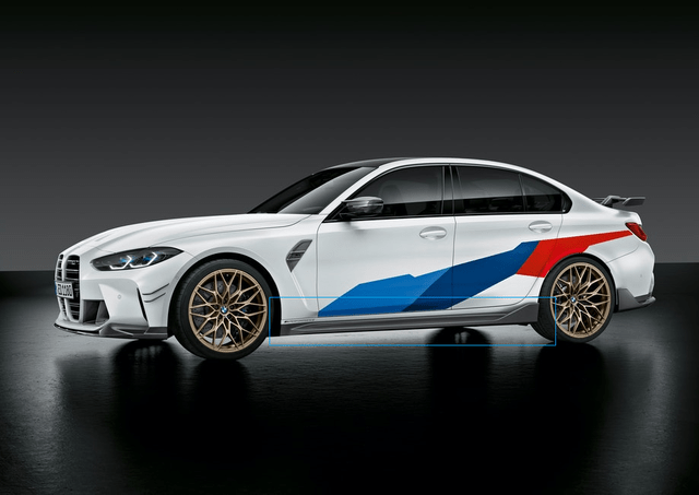 Kies-Motorsports BMW Genuine BMW M3 (G80) Sedan M Performance Carbon Fiber Side Skirt Main image