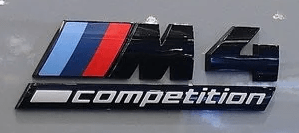 Genuine BMW M4 (G82) Competition Gloss Black Emblem Secondary image