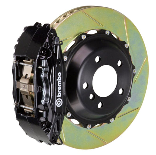 Kies-Motorsports Brembo Brembo 01-06 M3 (E46) Front GT BBK 4 Piston Cast 2pc 355x32 2pc Rotor Slotted Type1-Black