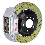 Kies-Motorsports Brembo Brembo 01-06 M3 (E46) Front GT BBK 6 Piston Cast 355x32 2pc Rotor Drilled-Silver