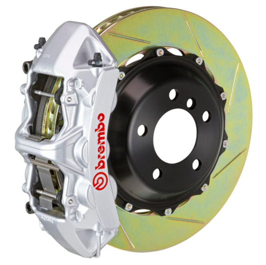 Kies-Motorsports Brembo Brembo 01-06 M3 (E46) Front GT BBK 6 Piston Cast 380x32 2pc Rotor Slotted Type1-Silver