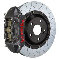 Kies-Motorsports Brembo Brembo 01-06 M3 Rear GTS BBK 4 Piston Cast 345x28 2pc Rotor Slotted Type-3-Black HA