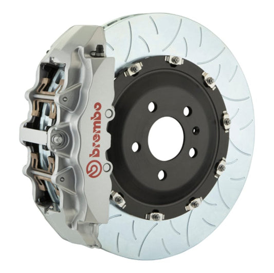Kies-Motorsports Brembo Brembo 02-05 7-Series (Thru 3/5 Prod) Fr GT BBK 6Pis Cast 380x34 2pc Rotor Slotted Type3-Silver